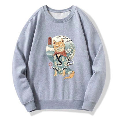 Tokyo-Tiger Samurai Shiba Dog Japanese Sweatshirt