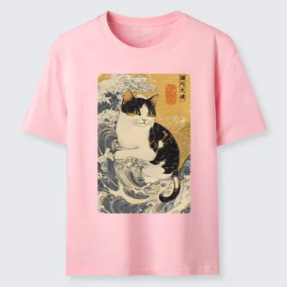 Tokyo-Tiger Surfing Cat Classic T-Shirt
