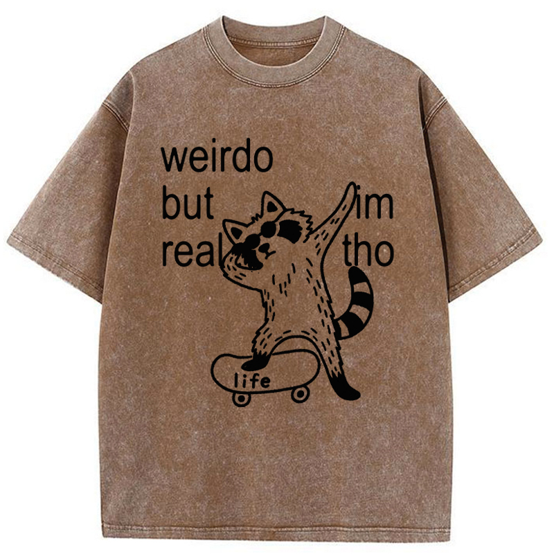 Tokyo-Tiger Weirdo But Real Washed T-Shirt