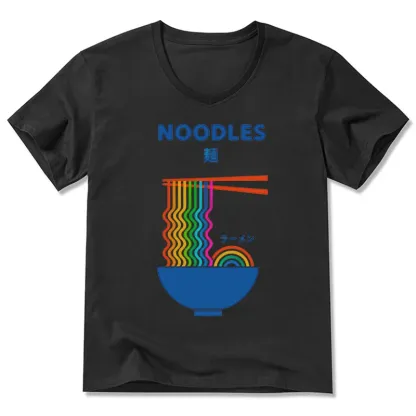 Tokyo-Tiger Rainbow Ramen V-Neck Classic T-Shirt