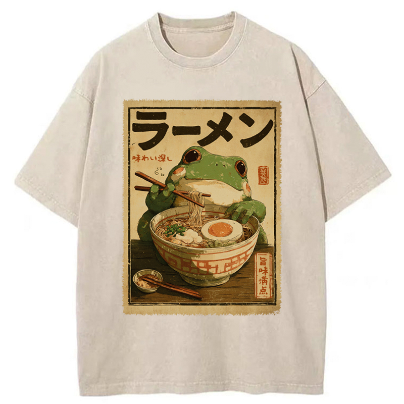 Tokyo-Tiger Ramen Bliss Washed T-Shirt