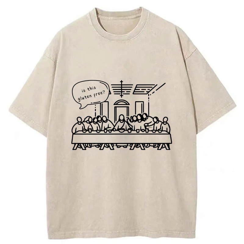 Tokyo-Tiger Gluten-free Dinner Washed T-Shirt