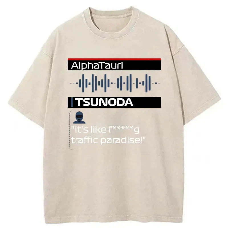 Tokyo-Tiger Yuki Tsunoda Radio Japanese Washed T-Shirt Sale