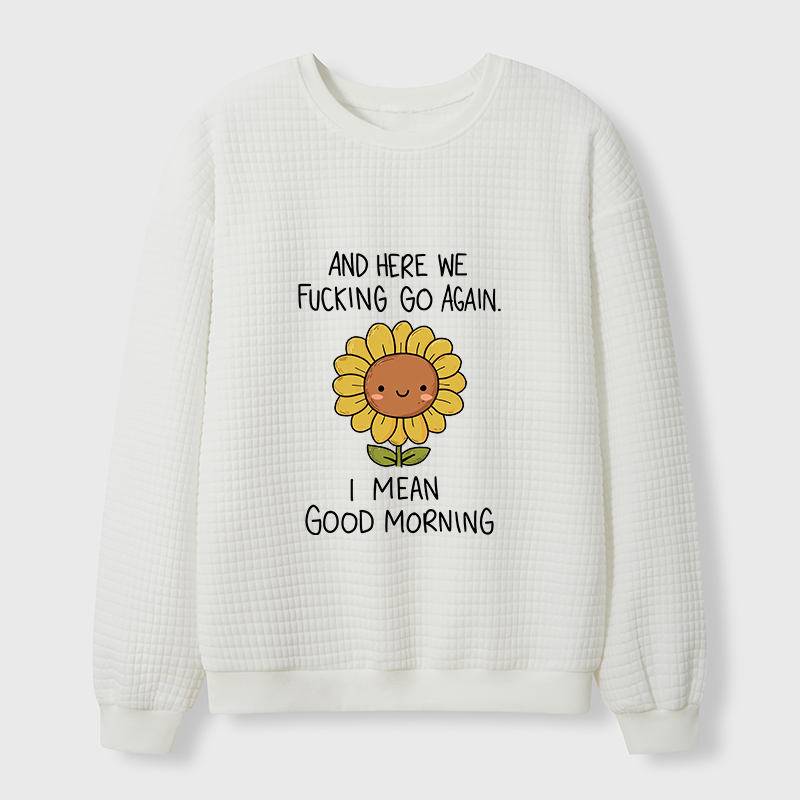 Tokyo-Tiger Here We Go Again Waffle Sweatshirt