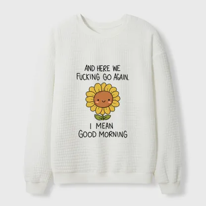 Tokyo-Tiger Here We Go Again Waffle Sweatshirt