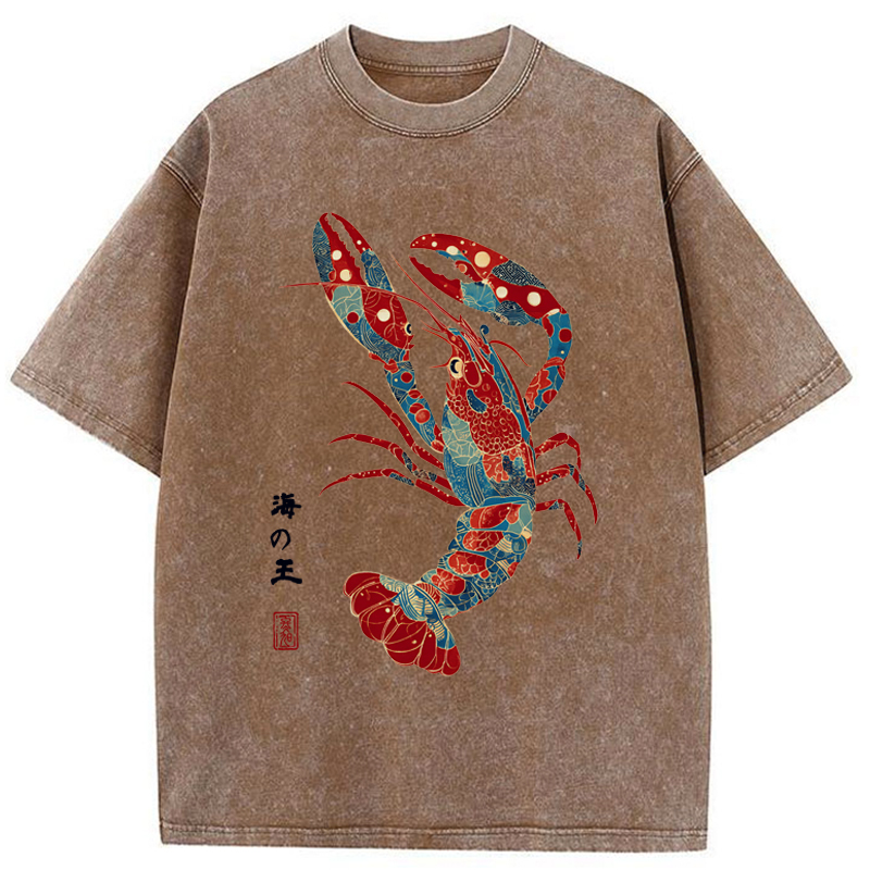 Tokyo-Tiger King Of The Sea Washed T-Shirt