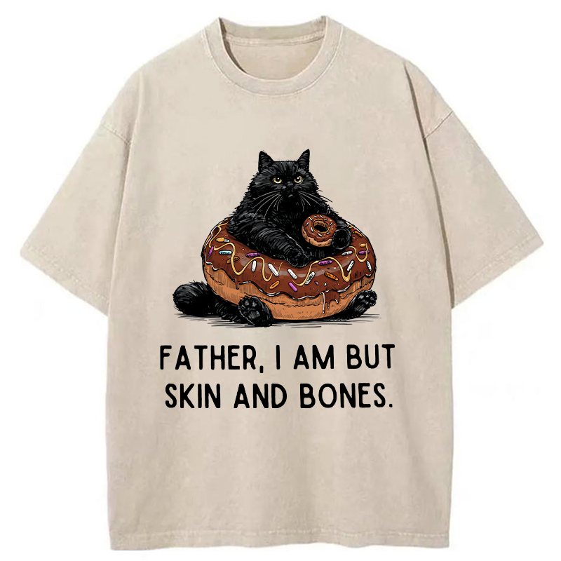 Tokyo-Tiger Fat Cat Is Begging For Food Washed T-Shirt