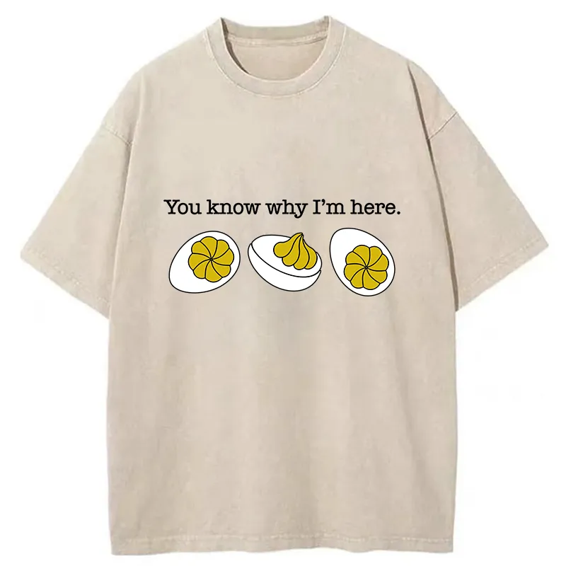 Tokyo-Tiger Deviled-Eggs Funny Washed T-Shirt Sale