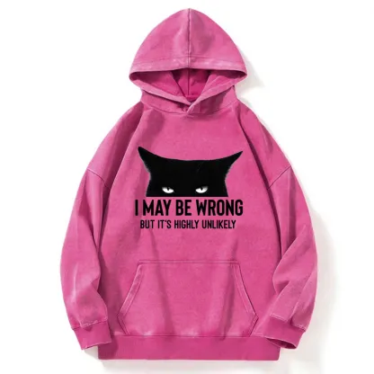 Tokyo-Tiger Cat Can Do No Wrong Washed Hoodie