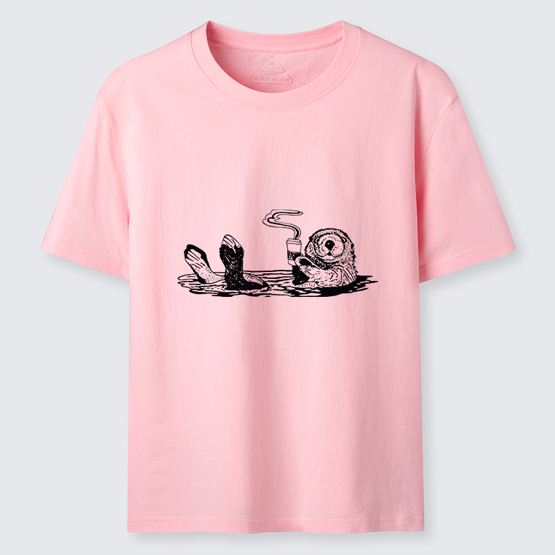 Tokyo-Tiger Otter Drinking Coffee Classic T-Shirt