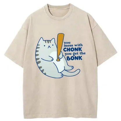 Tokyo-Tiger Get Beaten By The Cat Washed T-Shirt