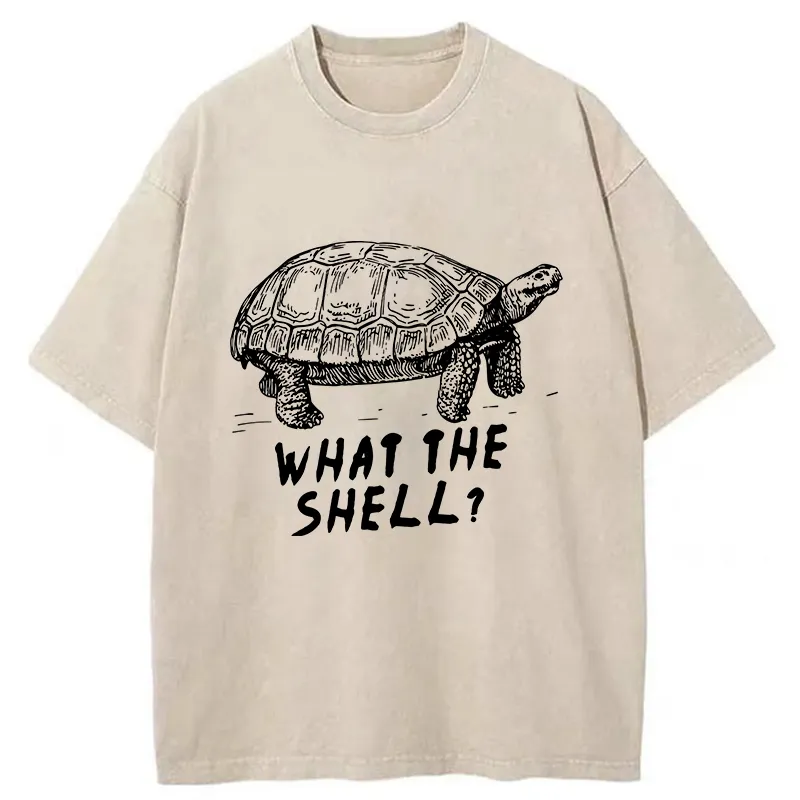 Tokyo-Tiger Funny What The Hell ?Washed T-Shirt Sale