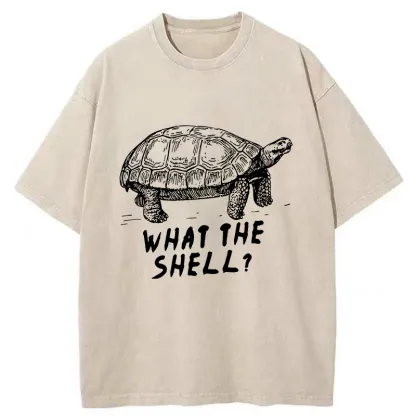 Tokyo-Tiger Funny What The Hell ?Washed T-Shirt