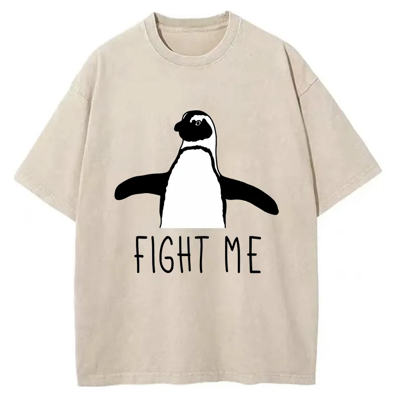 Tokyo-Tiger Fighting Penguins Washed T-Shirt Sale