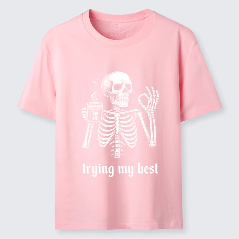 Tokyo-Tiger Skull Trying His Best Classic T-Shirt