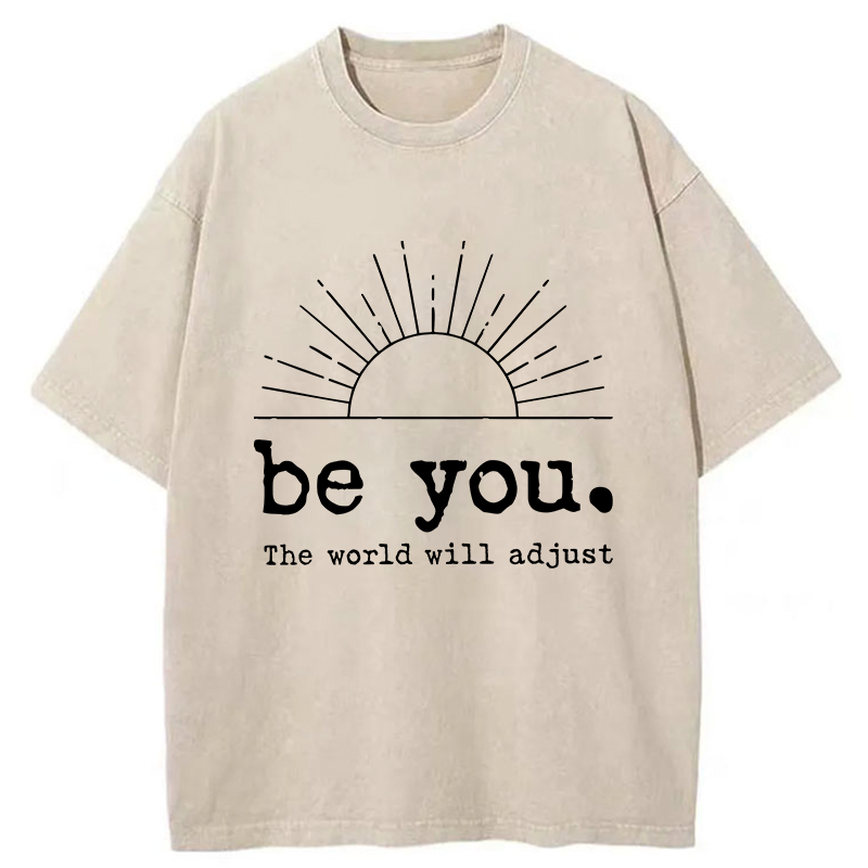Tokyo-Tiger Be You The World Will Adjust Washed T-Shirt