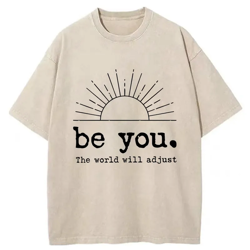 Tokyo-Tiger Be You The World Will Adjust Washed T-Shirt