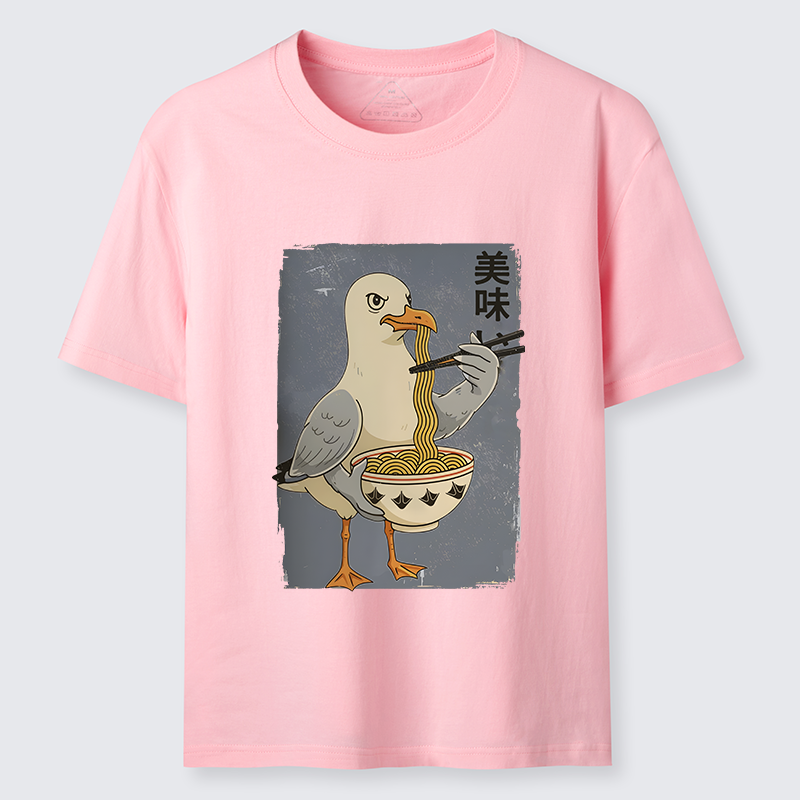 Tokyo-Tiger Pigeons Eating Ramen Classic T-Shirt
