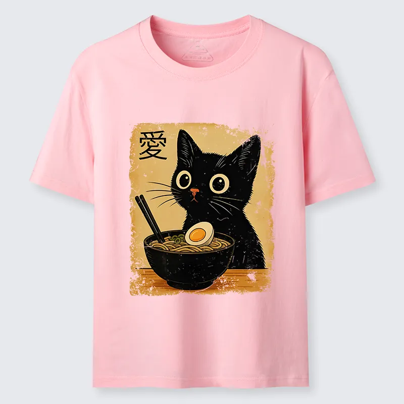 Tokyo-Tiger The Black Cat Ate Ramen Classic T-Shirt