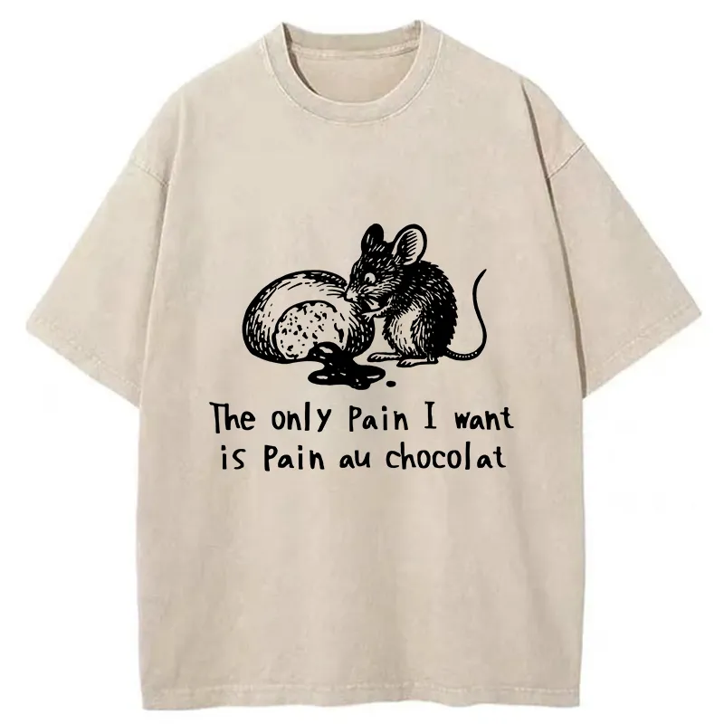 Tokyo-Tiger Chocolat Chocolate Bread Washed T-Shirt
