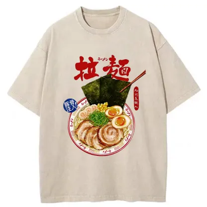 Tokyo-Tiger Ramen Japan Washed T-Shirt