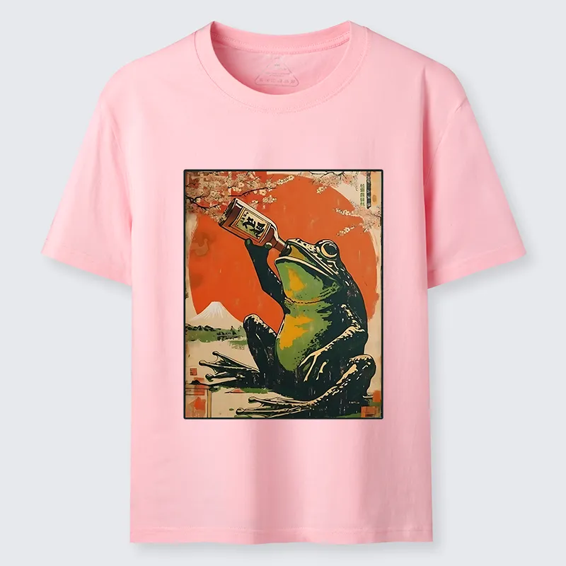 Tokyo-Tiger Frog Drinking Beer Classic T-Shirt