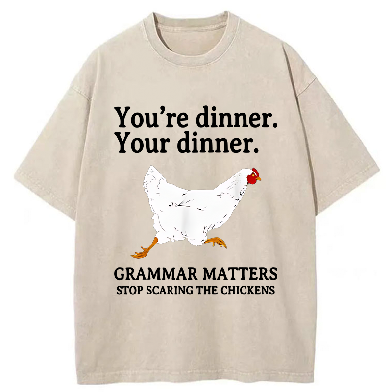 Tokyo-Tiger Don't Scare The Chickens Washed T-Shirt