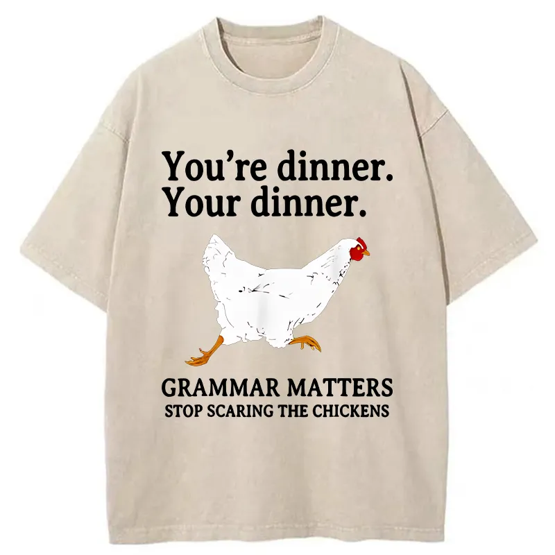 Tokyo-Tiger Don't Scare The Chickens Washed T-Shirt