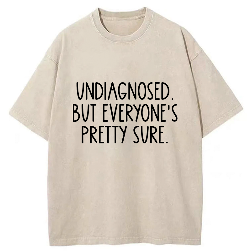 Tokyo-Tiger Self-diagnosed Illness Funny Washed T-Shirt