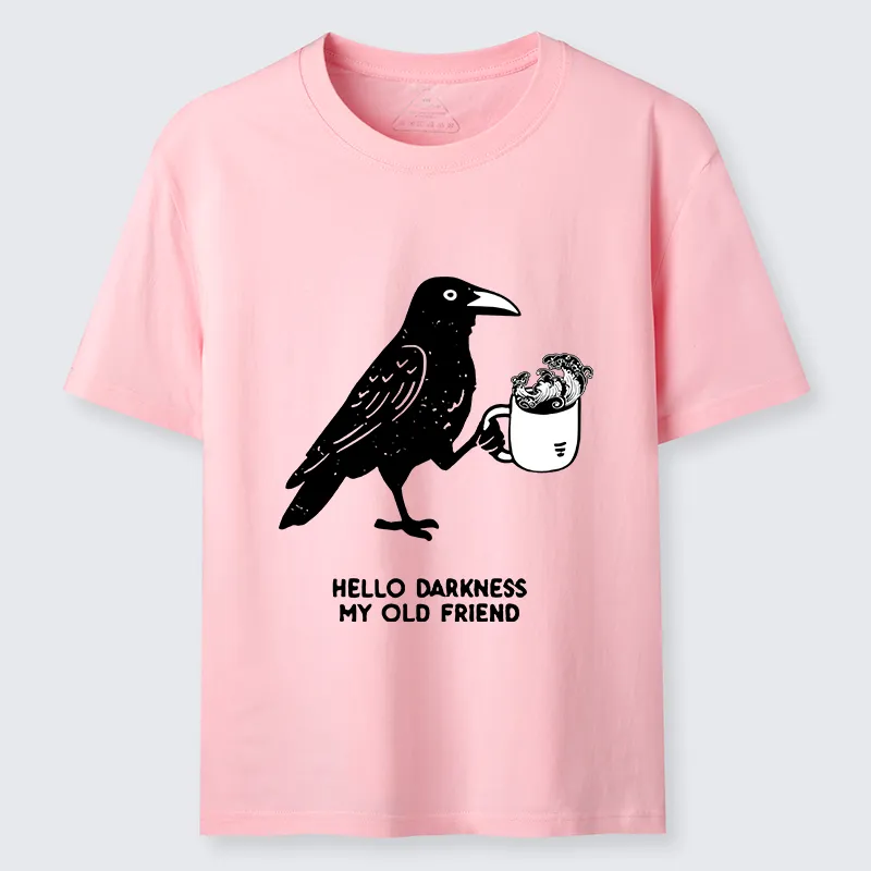 Tokyo-Tiger Crow Drinking Black Coffee Funny Classic T-Shirt