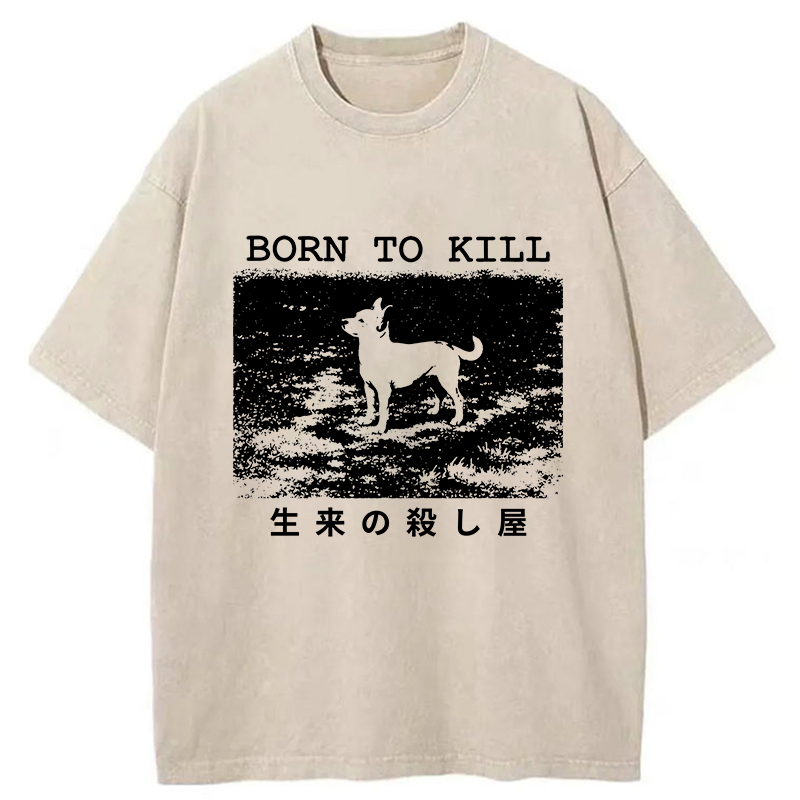 Tokyo-Tiger Chihuahuas Are Natural Killers Washed T-Shirt