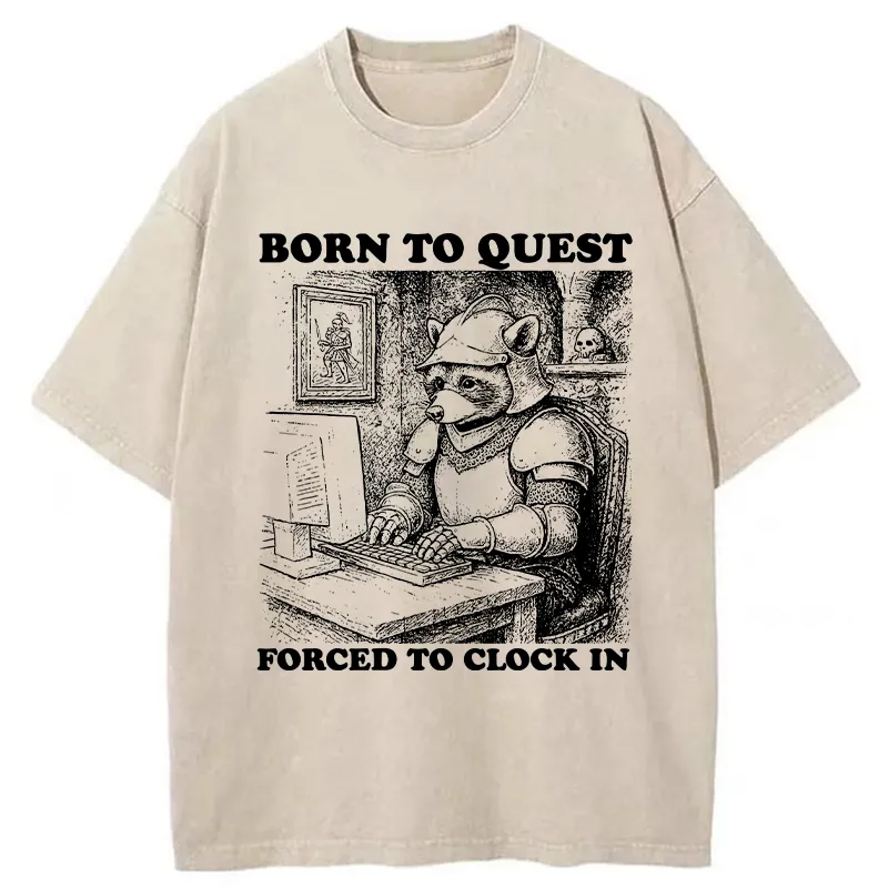 Tokyo-Tiger Loss Of Freedom Due To Work Washed T-Shirt