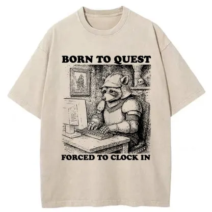 Tokyo-Tiger Loss Of Freedom Due To Work Washed T-Shirt