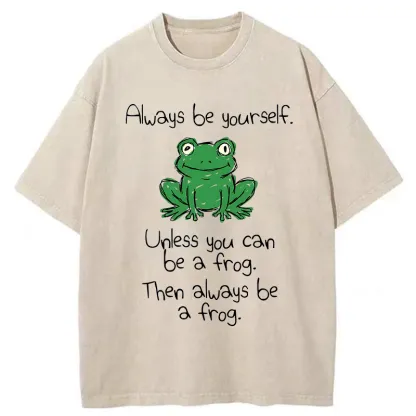 Tokyo-Tiger You Can Also Be A Frog Washed T-Shirt