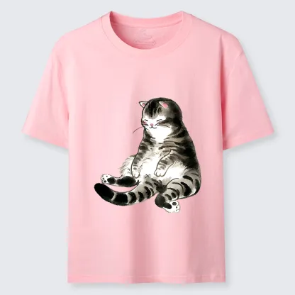 Tokyo-Tiger Ink Painting Cute Cat Classic T-Shirt