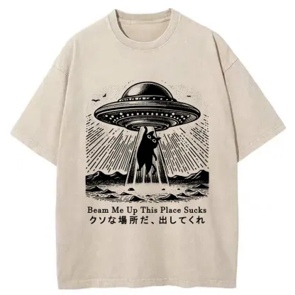 Tokyo-Tiger Please Take Me Away Washed T-Shirt