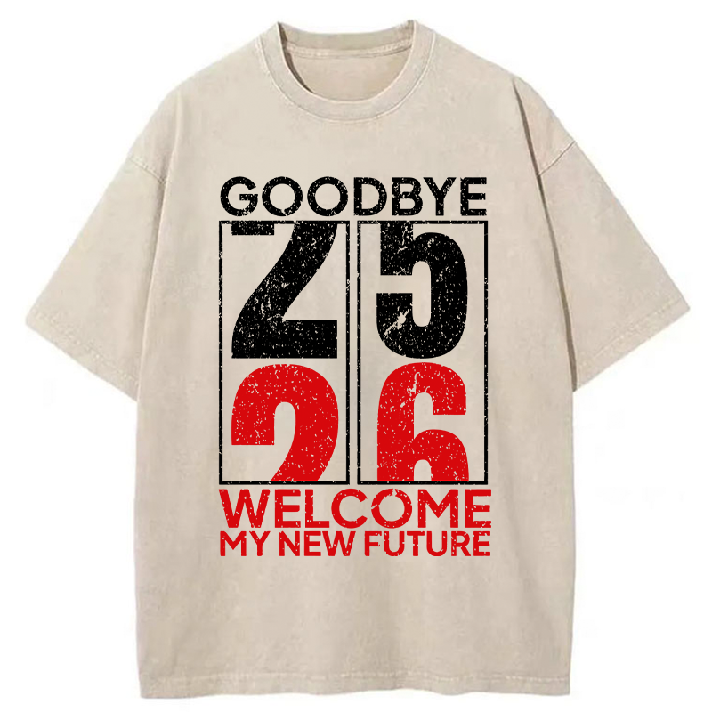 Tokyo-Tiger Welcome To 2026 Washed T-Shirt