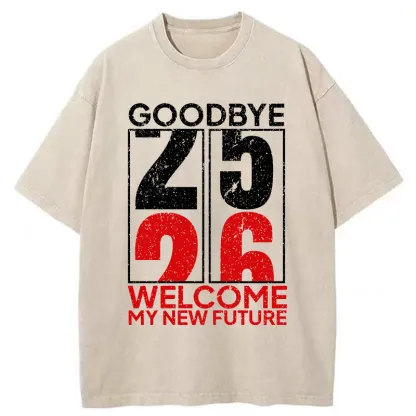 Tokyo-Tiger Welcome To 2026 Washed T-Shirt