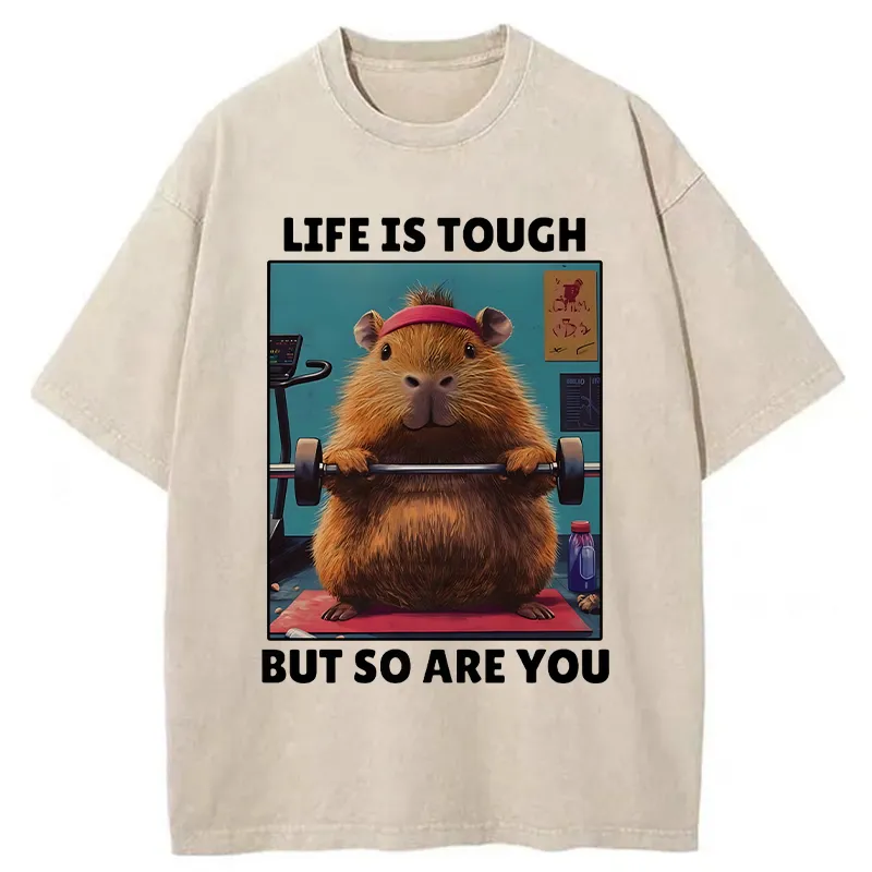 Tokyo-Tiger Withstand Tough Funny Washed T-Shirt Sale