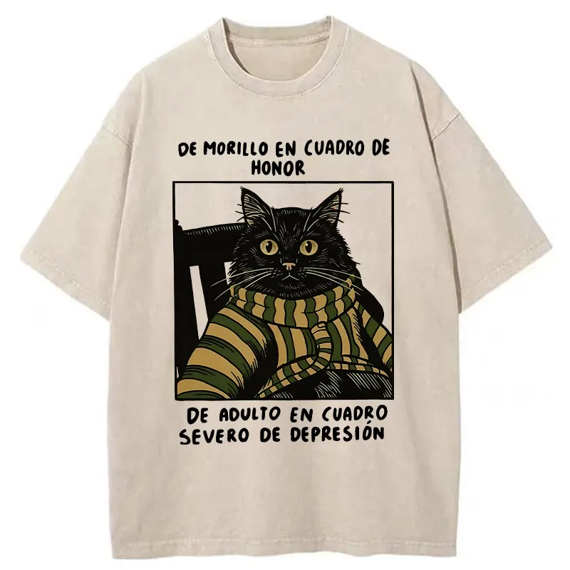 Tokyo-Tiger Life Of Contrast Washed T-Shirt