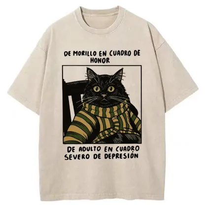 Tokyo-Tiger Life Of Contrast Washed T-Shirt
