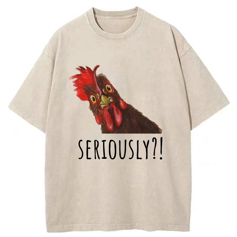 Tokyo-Tiger Questions From The Chicken Washed T-Shirt