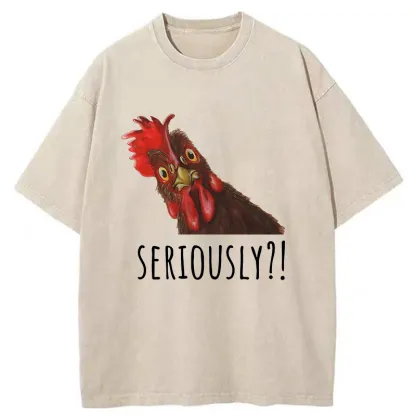 Tokyo-Tiger Questions From The Chicken Washed T-Shirt