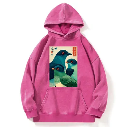 Tokyo-Tiger Petrels Of The Painted Sea Washed Hoodie