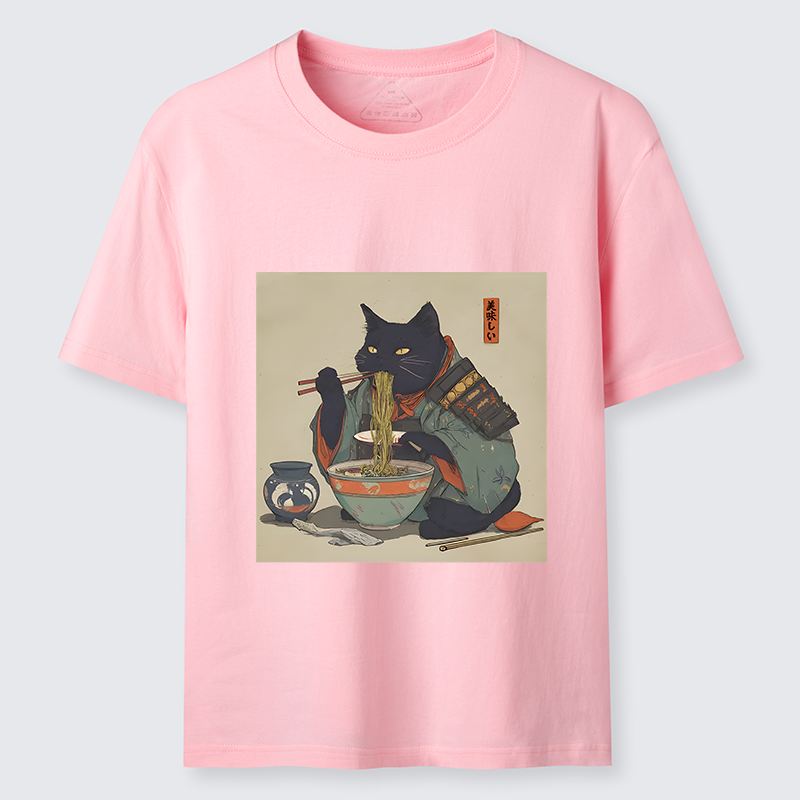 Tokyo-Tiger Cat Warrior Eating Ramen Classic T-Shirt