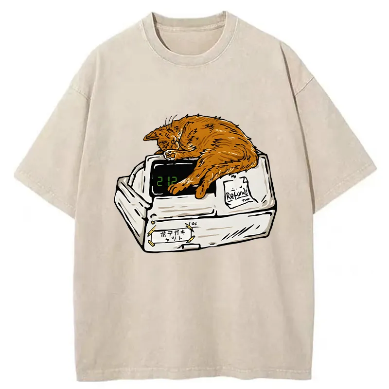 Tokyo-Tiger Bodega Cat Washed T-Shirt