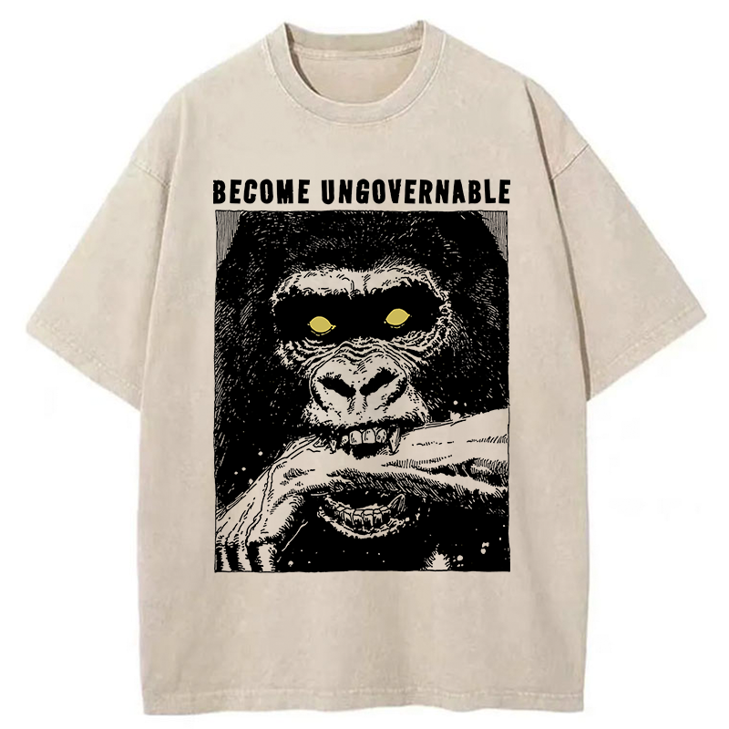 Tokyo-Tiger Uncontrollable Gorilla Washed T-Shirt