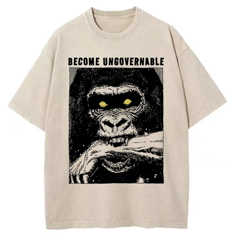 Tokyo-Tiger Uncontrollable Gorilla Washed T-Shirt