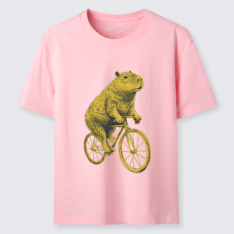 Tokyo-Tiger Funny Capybara On A Bike Classic T-Shirt