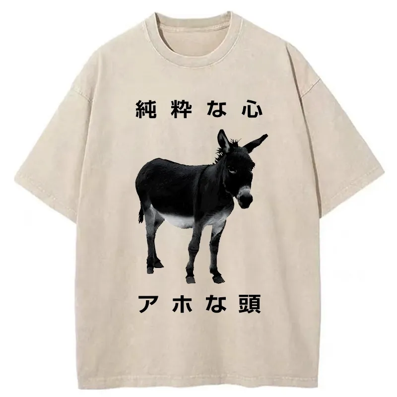 Tokyo-Tiger Pure Of Heart Washed T-Shirt